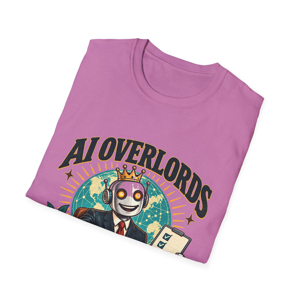 AI Overlords Start Free Trial T-Shirt | Robot Business Illustration