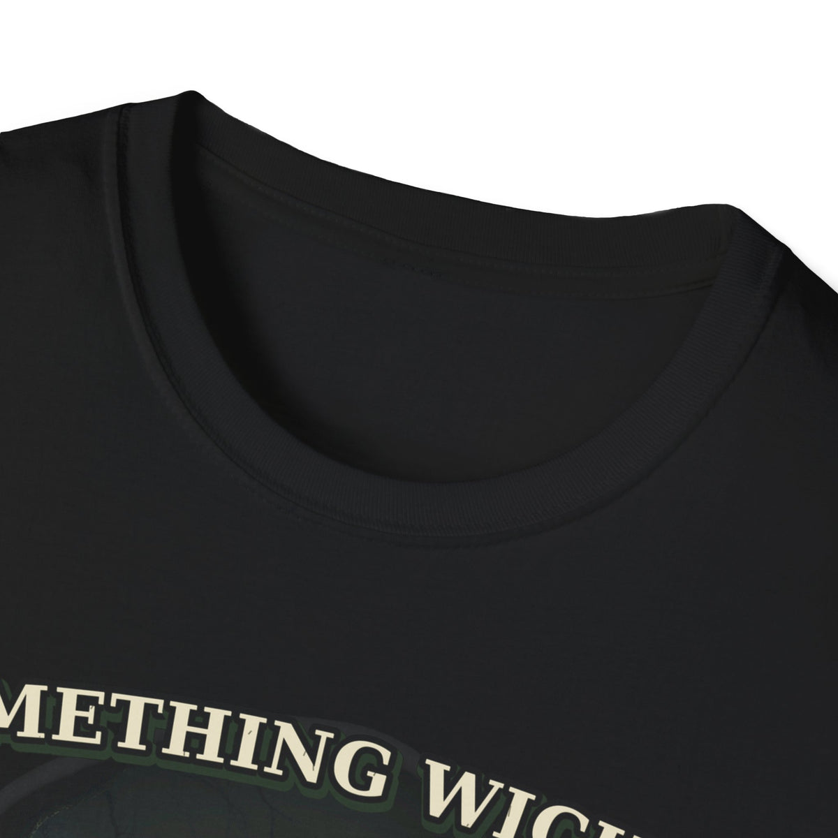 Something Wicked Comes With a Grin T-Shirt | Halloween Creepy Smiling Creature