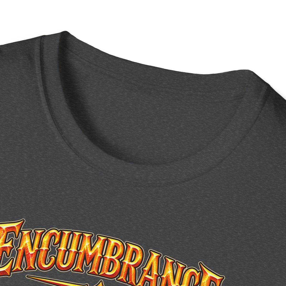 Encumbrance T-Shirt — RPG-Inspired "Encumbrance (noun) — Punishment for successful shopping" Graphic Tee