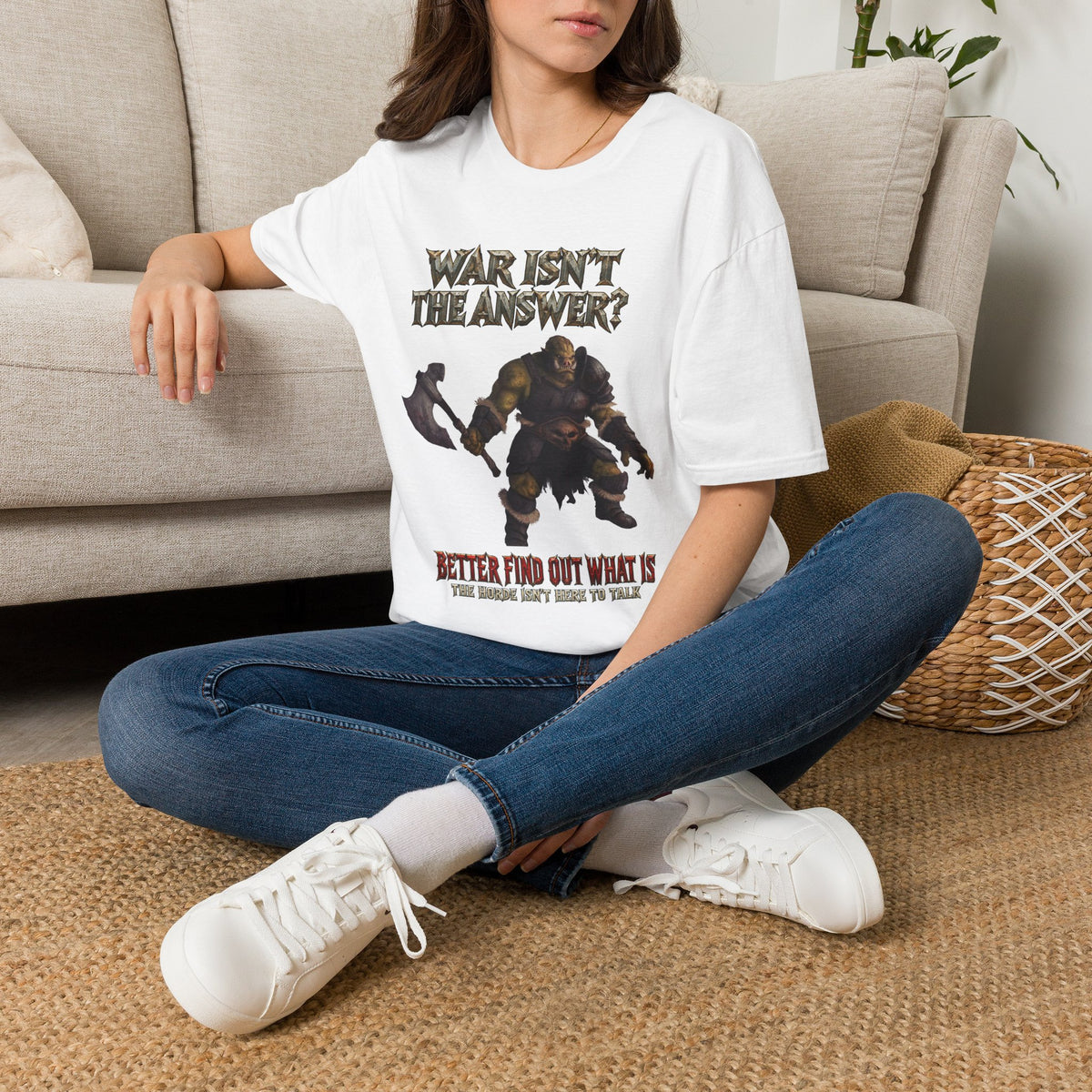 War Isn’t the Answer T-Shirt — 'Better Find Out What Is' Viking Warrior Graphic Tee