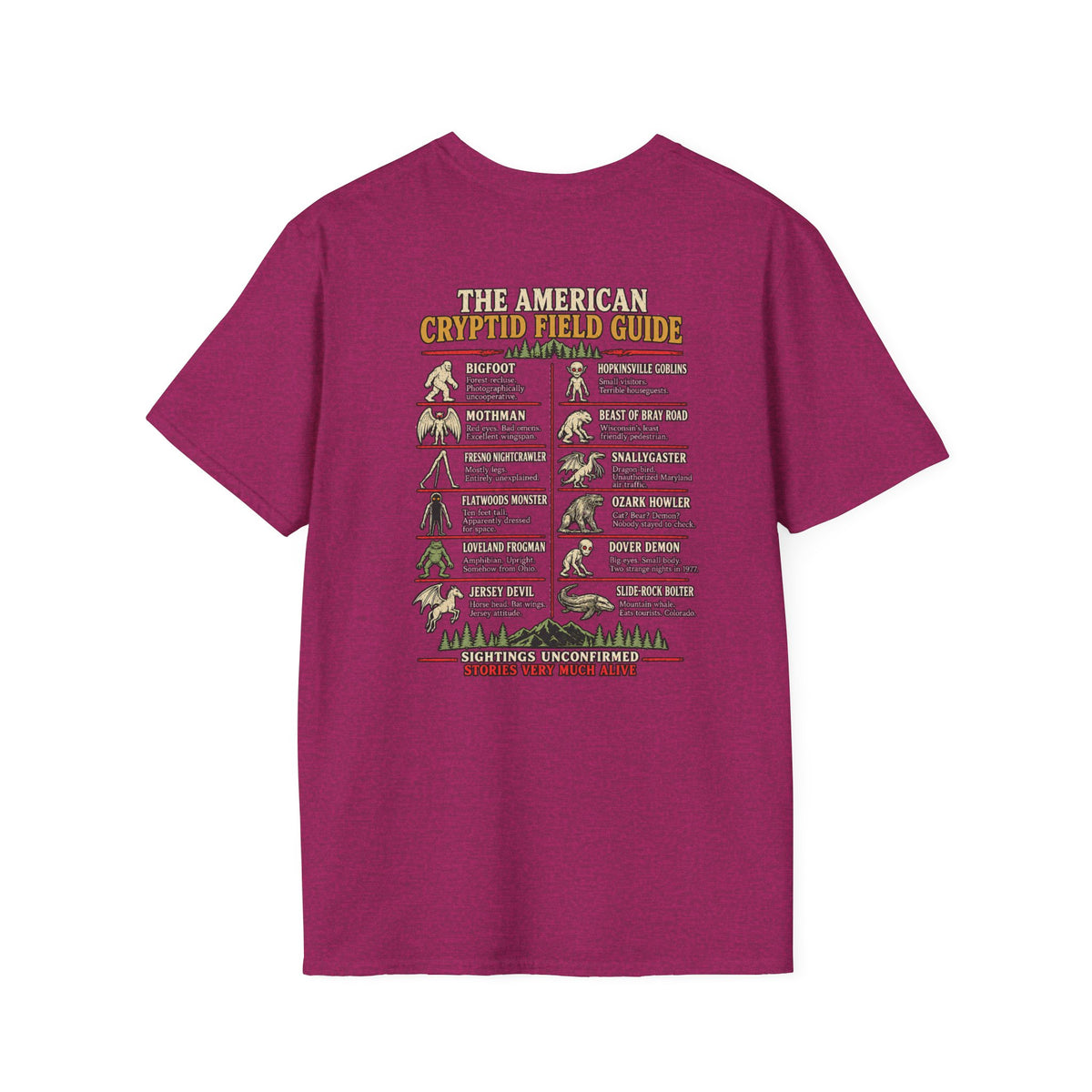 Cryptid Field Guide T-Shirt — The American Cryptid Field Guide Graphic Tee