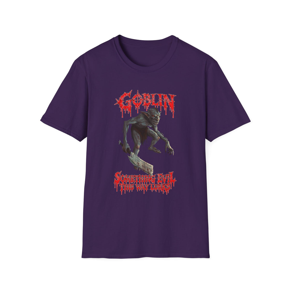 Goblin Horror T-Shirt — 'Something Evil This Way Lurks' Graphic Tee