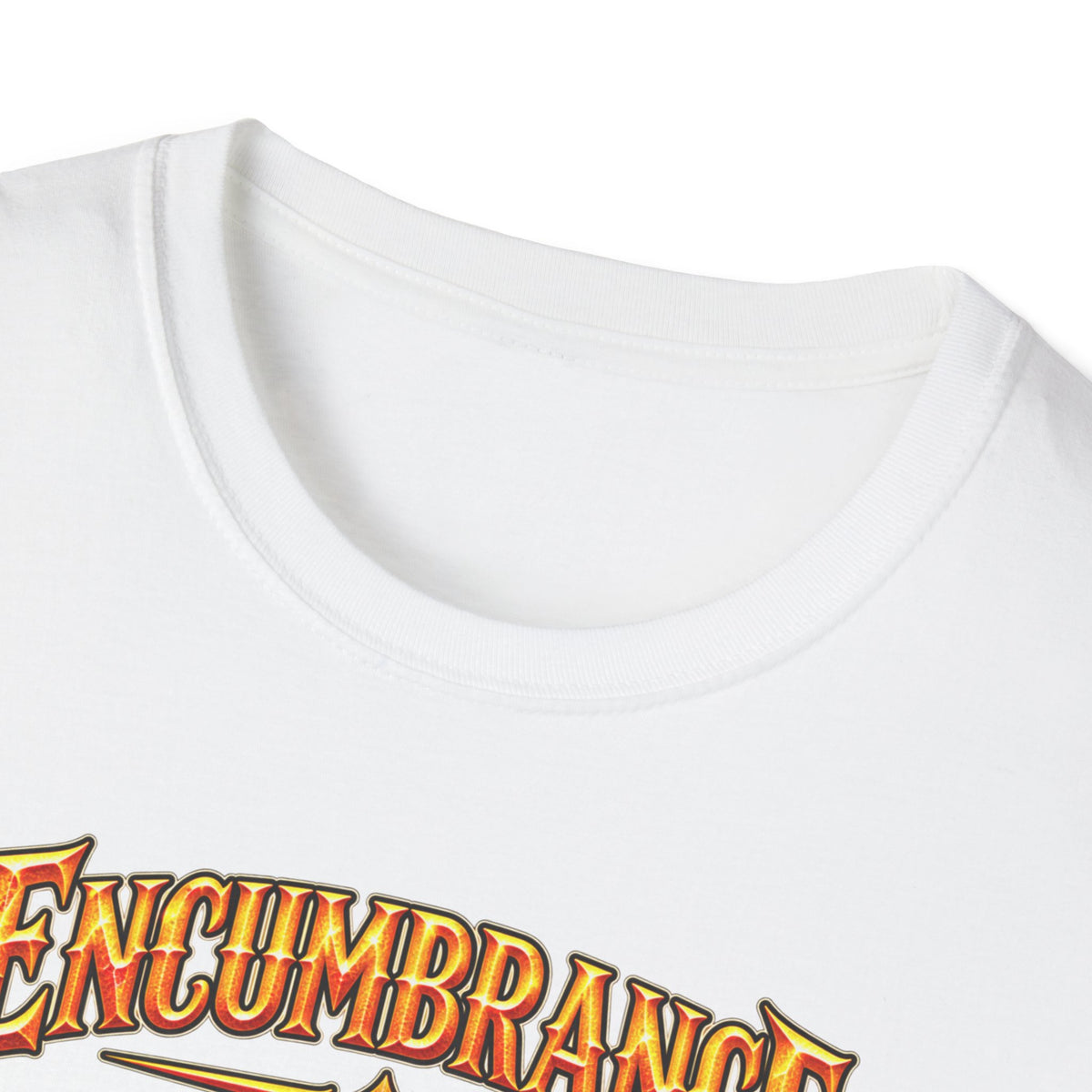 Encumbrance T-Shirt — RPG-Inspired "Encumbrance (noun) — Punishment for successful shopping" Graphic Tee