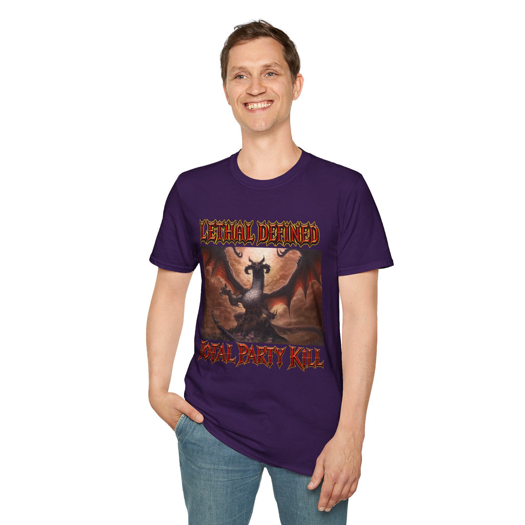T-Shirt — Lethal Defined 'Total Party Kill' Dragon RPG Gaming Tee