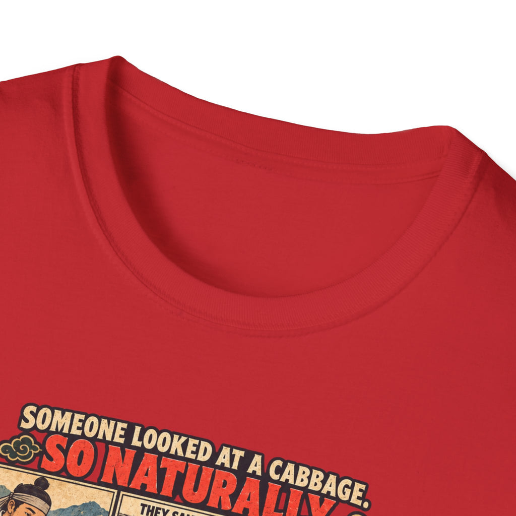 Kimchi Comic Panel T-Shirt | Retro Food Illustration, Korean Cuisine