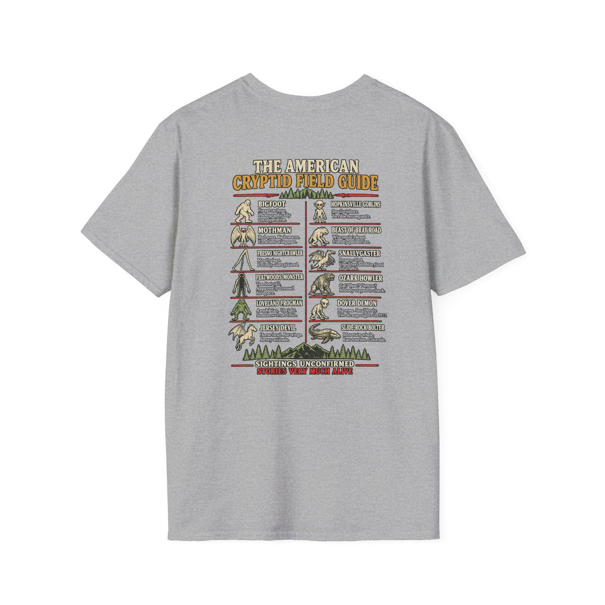 Cryptid Field Guide T-Shirt — The American Cryptid Field Guide Graphic Tee