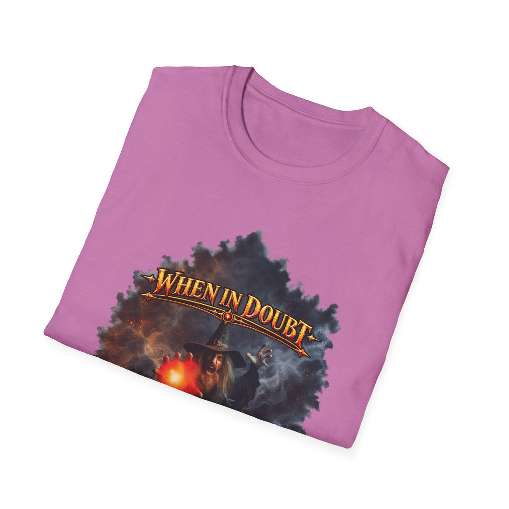 Fireball Mage T-Shirt — "When in Doubt, The Answer Is Fireball" Fantasy RPG Tee