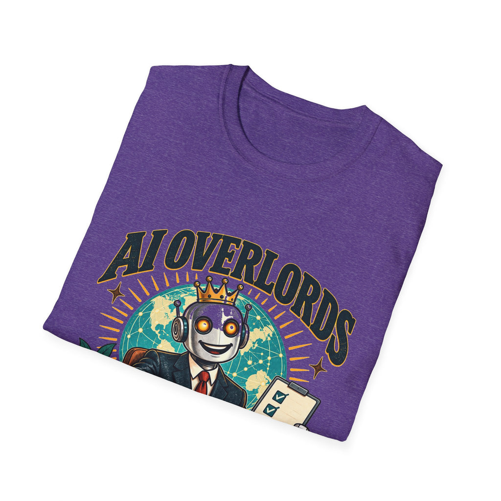 AI Overlords Start Free Trial T-Shirt | Robot Business Illustration