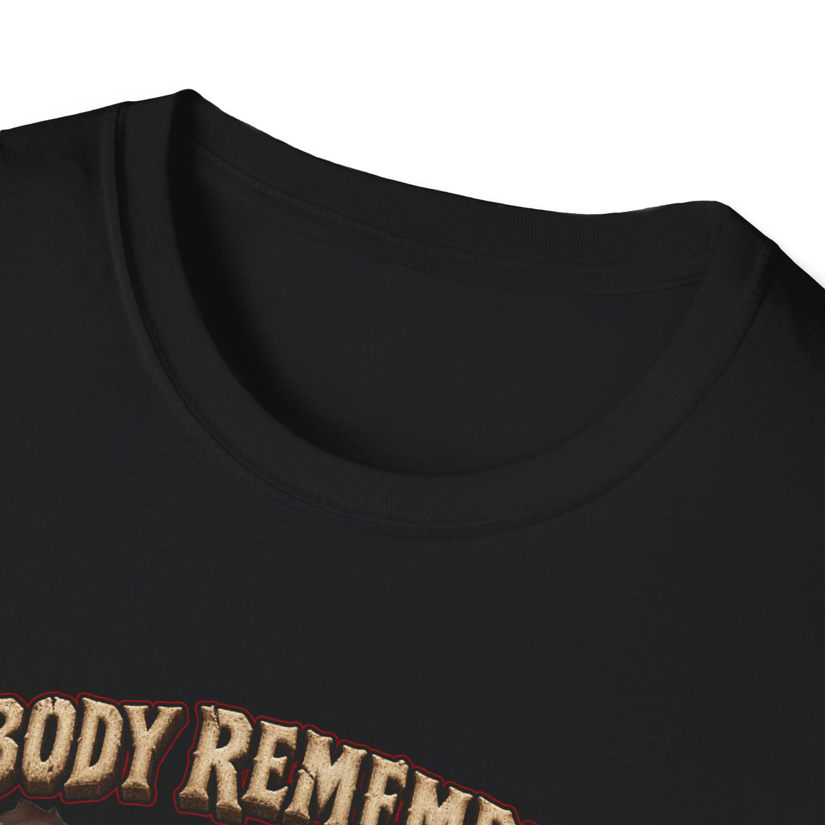 Nobody Remembers Ogre Illustration T-Shirt | Fantasy Warrior, Humorous Text