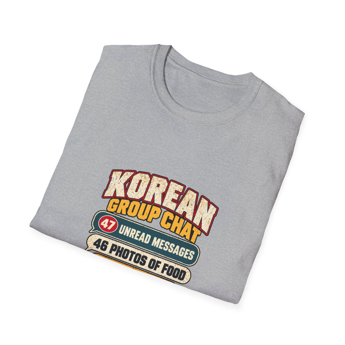 Korean Group Chat Did You Eat T-Shirt | Funny Korean Food Chat Tee
