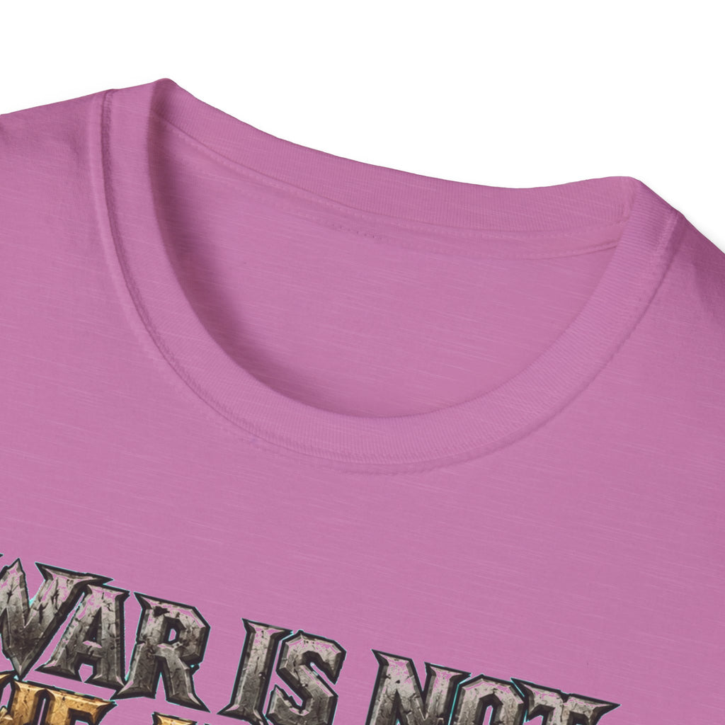 War Is Not The Answer Tee — "Depends On The Question" Graphic T-Shirt