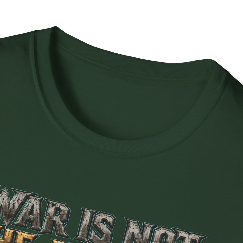 War Is Not The Answer Tee — "Depends On The Question" Graphic T-Shirt