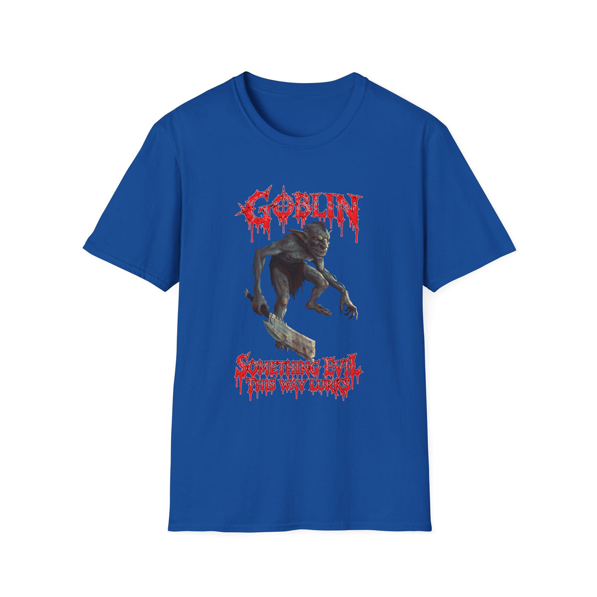 Goblin Horror T-Shirt — 'Something Evil This Way Lurks' Graphic Tee