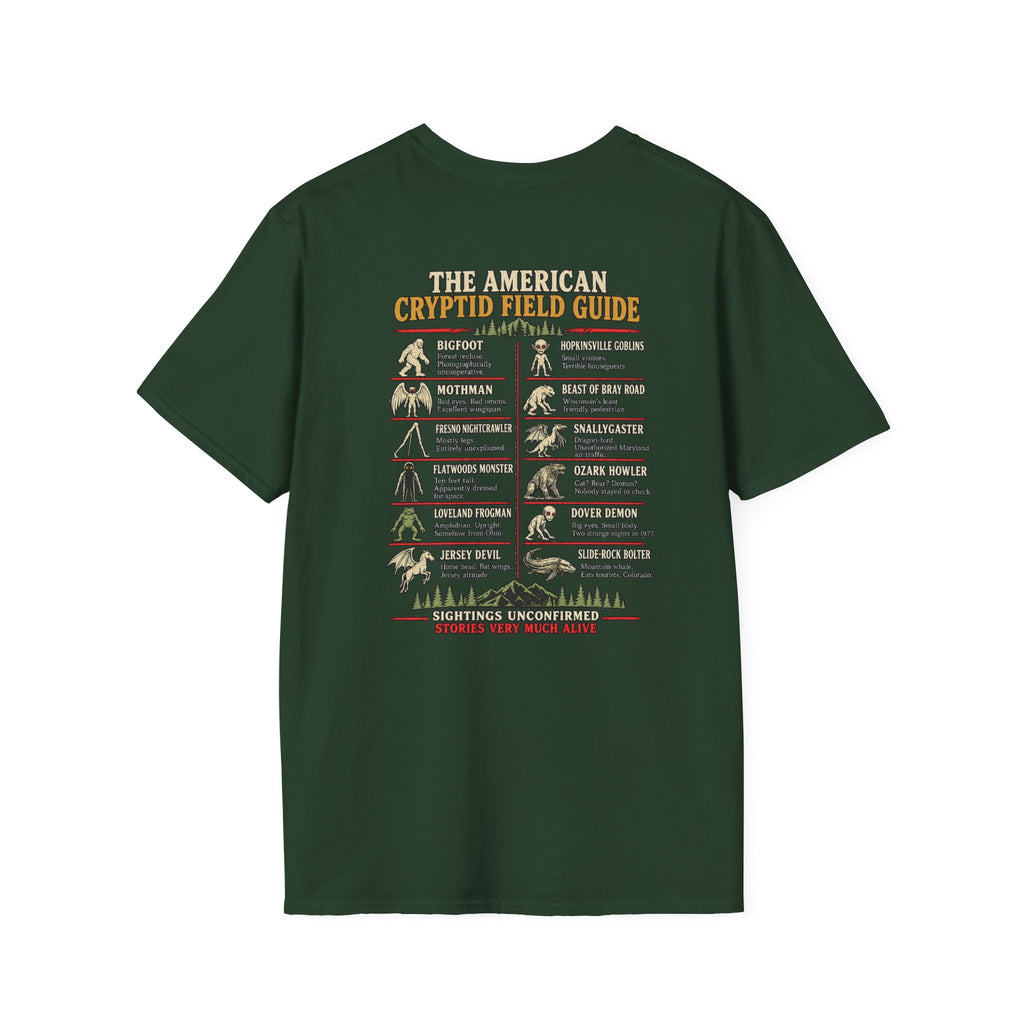Cryptid Field Guide T-Shirt — The American Cryptid Field Guide Graphic Tee