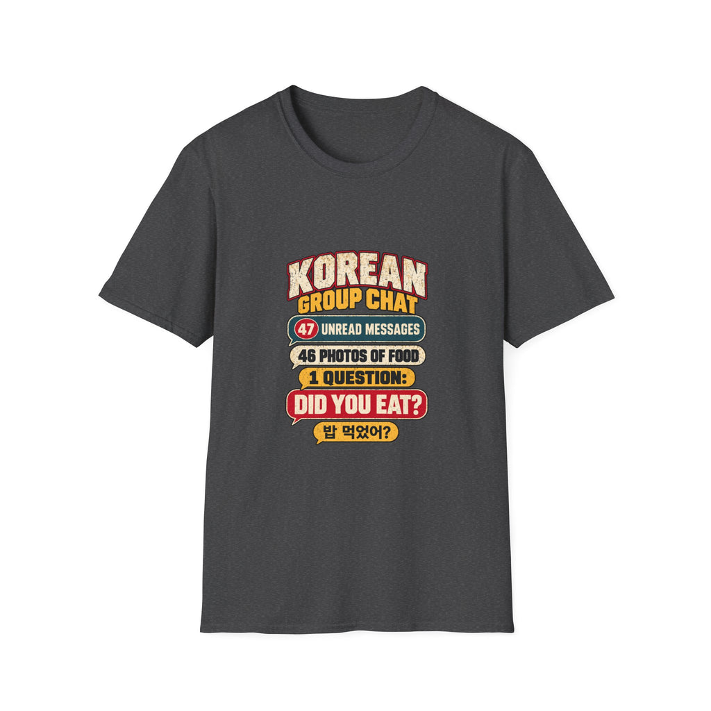 Korean Group Chat Did You Eat T-Shirt | Funny Korean Food Chat Tee
