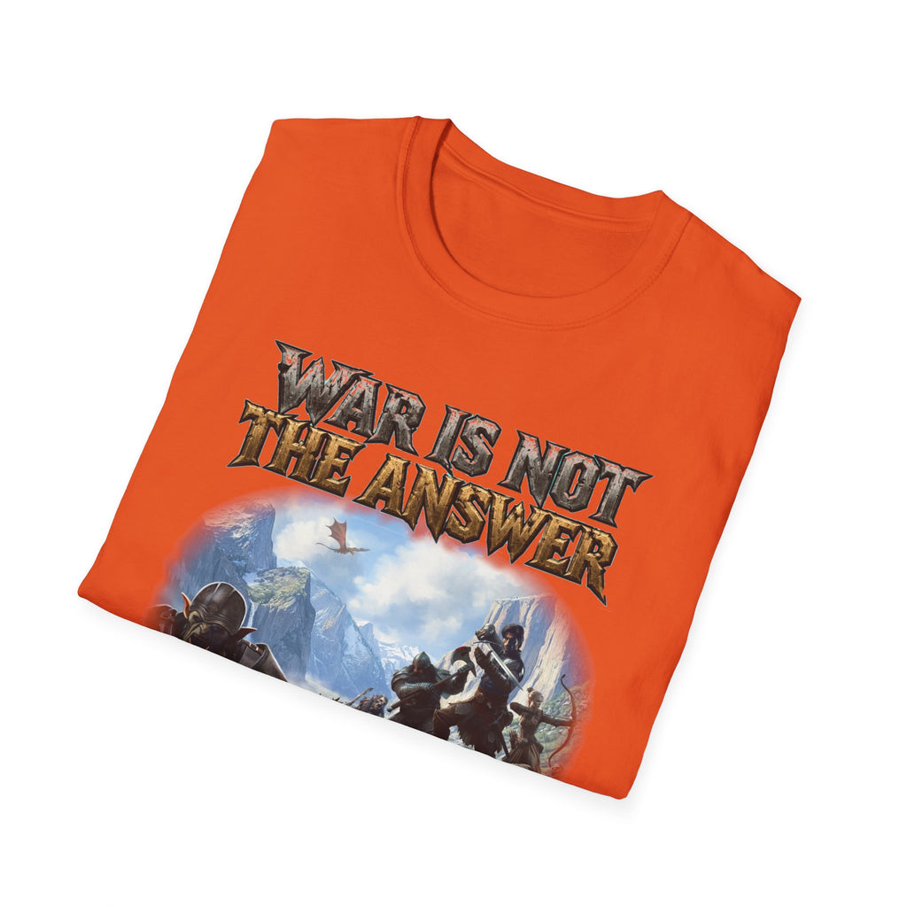 War Is Not The Answer Tee — "Depends On The Question" Graphic T-Shirt