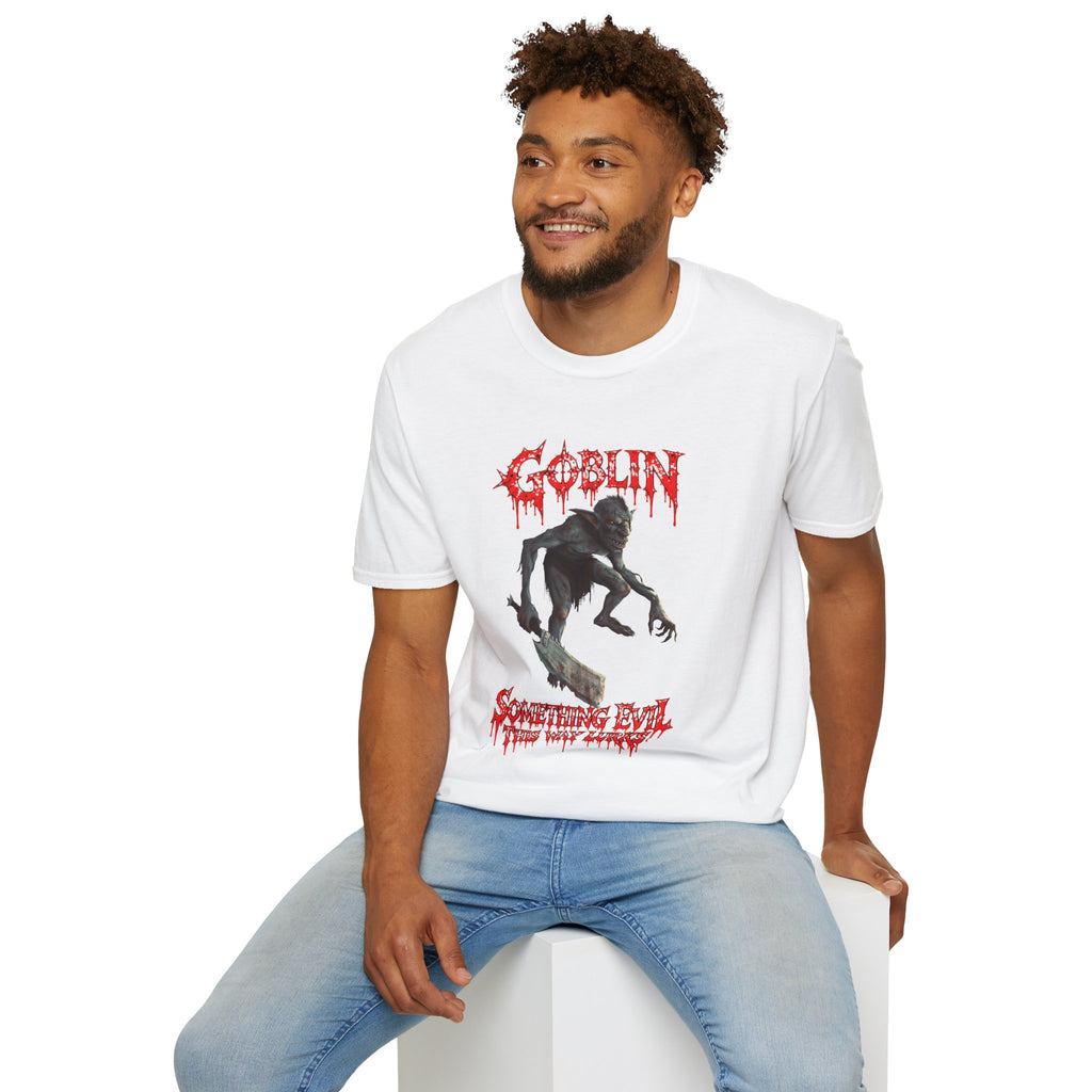 Goblin Horror T-Shirt — 'Something Evil This Way Lurks' Graphic Tee