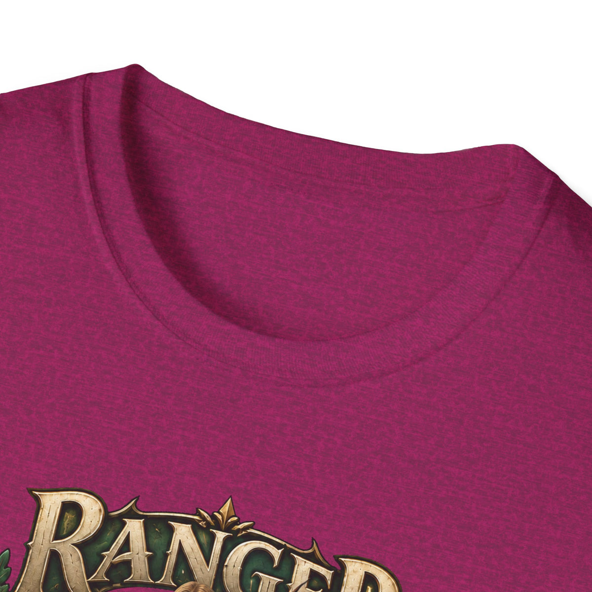 Ranger Fantasy Character T-Shirt — Medieval Archer Illustration Tee