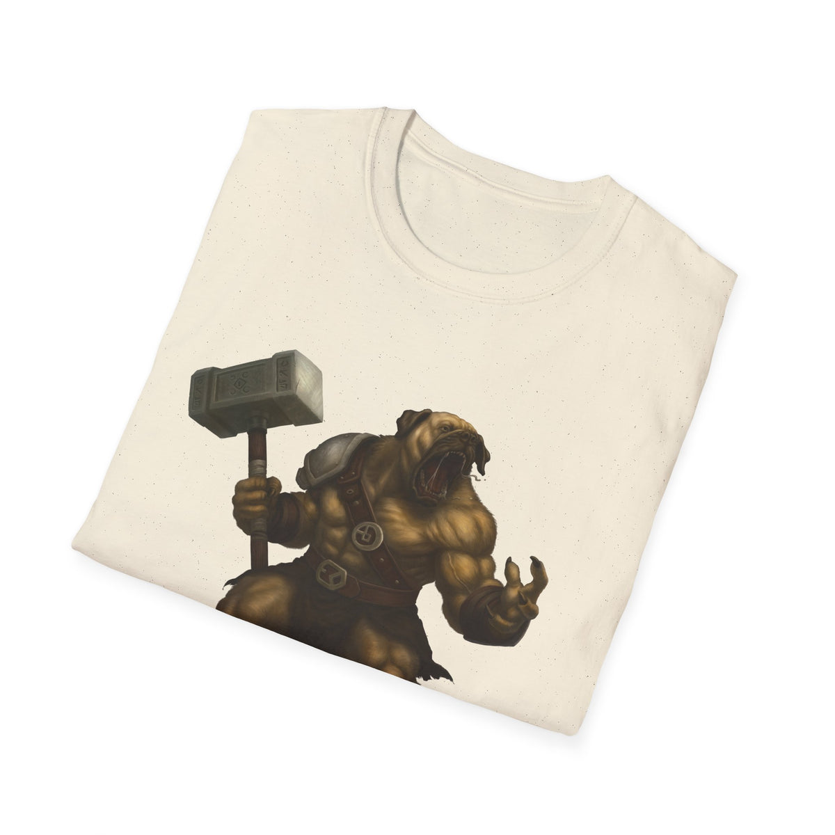 Mastiff Warrior T-Shirt — Hammer-Wielding Mastiff Graphic Tee