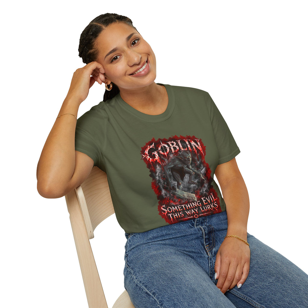Goblin 'Something Evil This Way Lurks' Graphic T-Shirt
