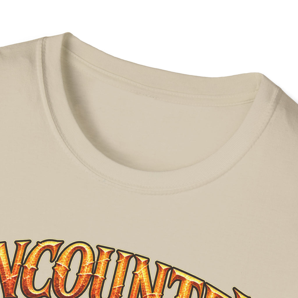Encounter RPG T-Shirt — "Encounter (noun): The GM’s polite term for attempted murder"