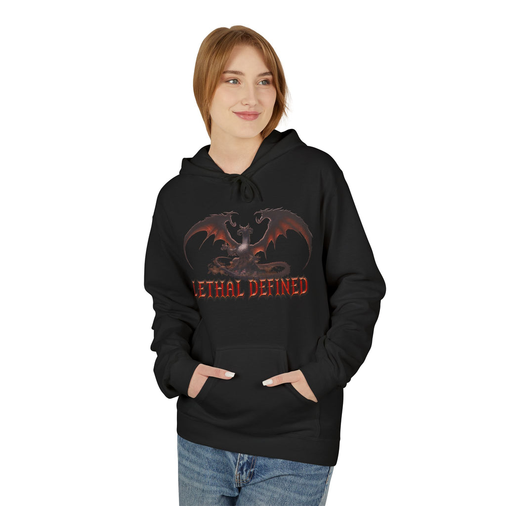 Dragon Graphic Hoodie — "Lethal Defined" Fantasy Dragon Pullover