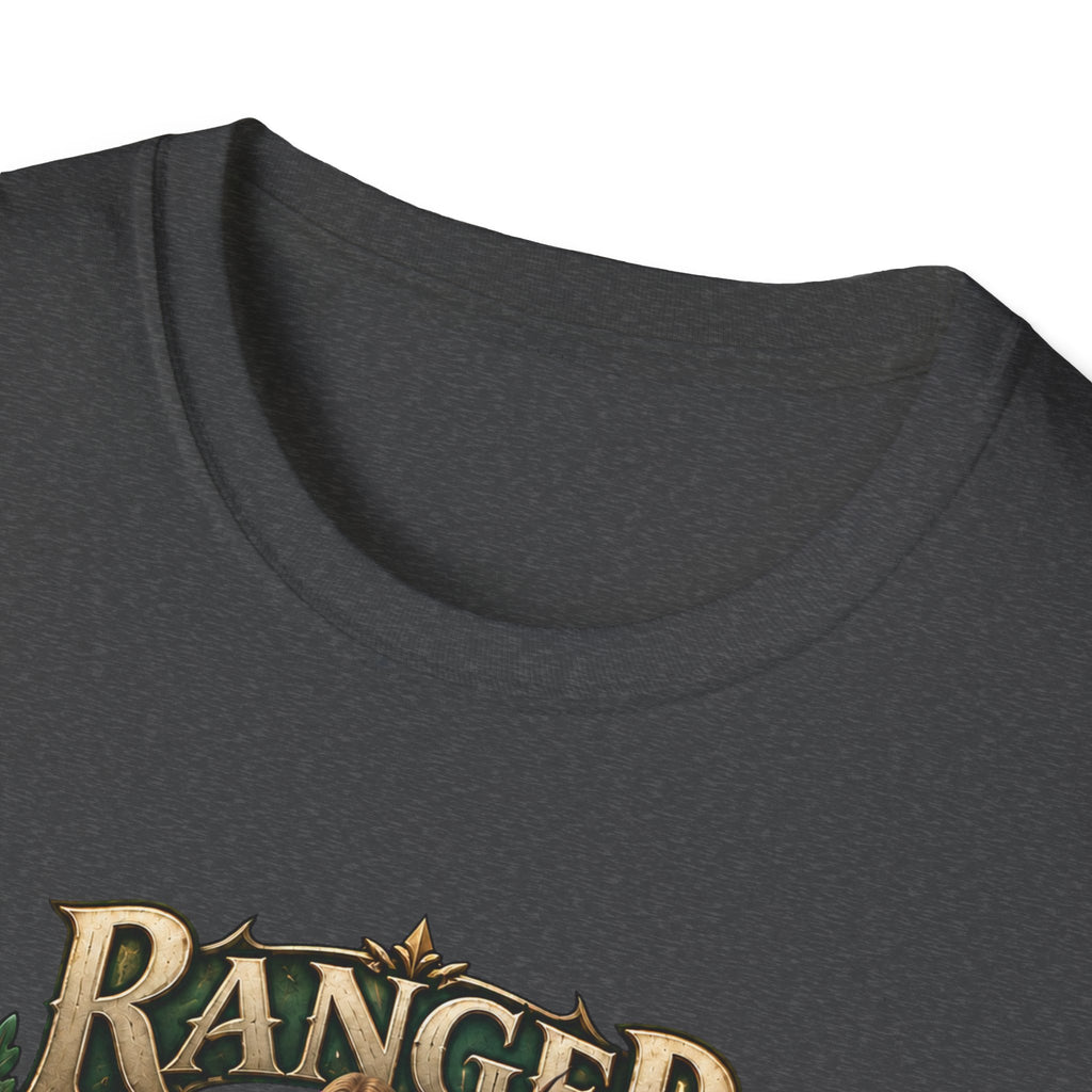 Ranger Fantasy Character T-Shirt — Medieval Archer Illustration Tee