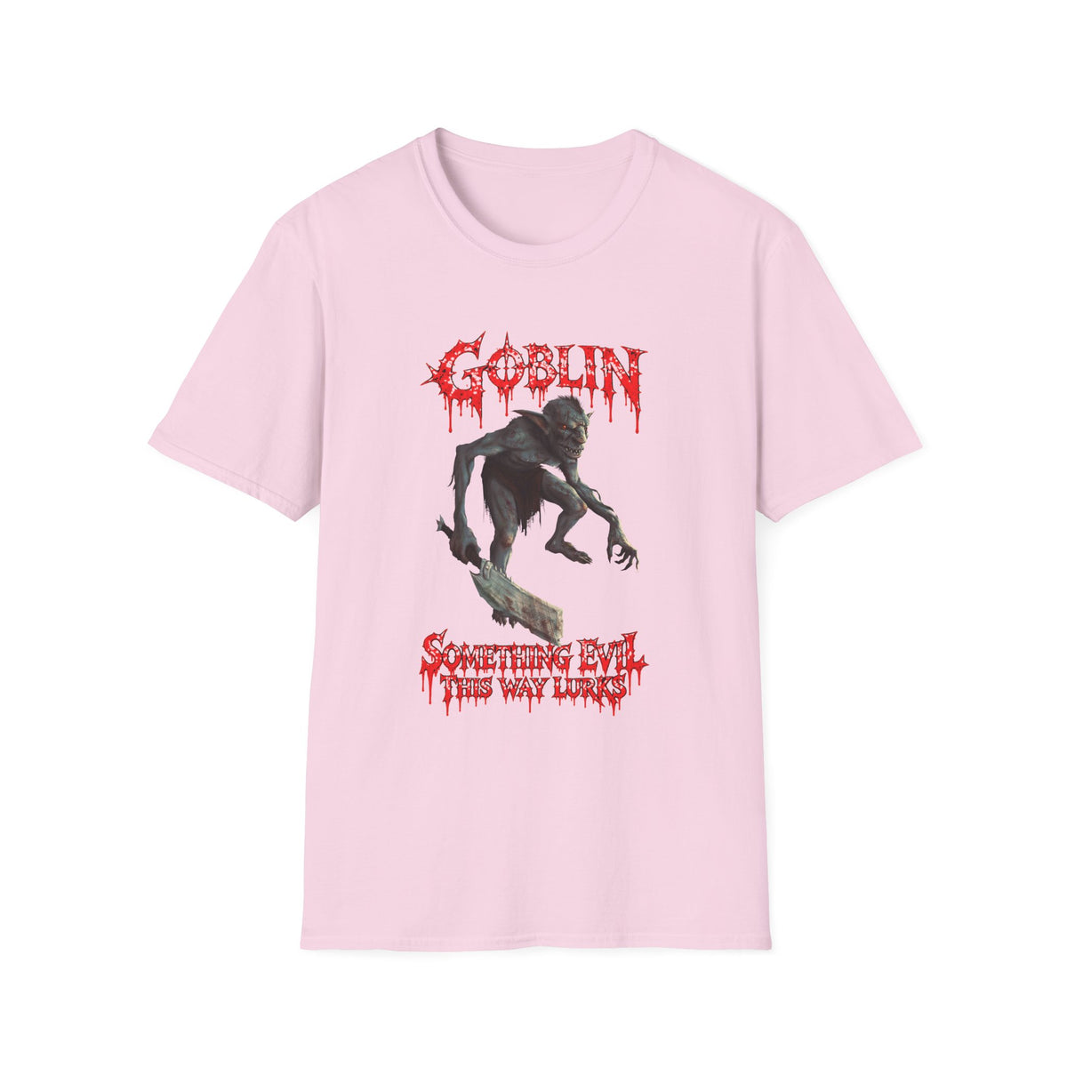 Goblin Horror T-Shirt — 'Something Evil This Way Lurks' Graphic Tee