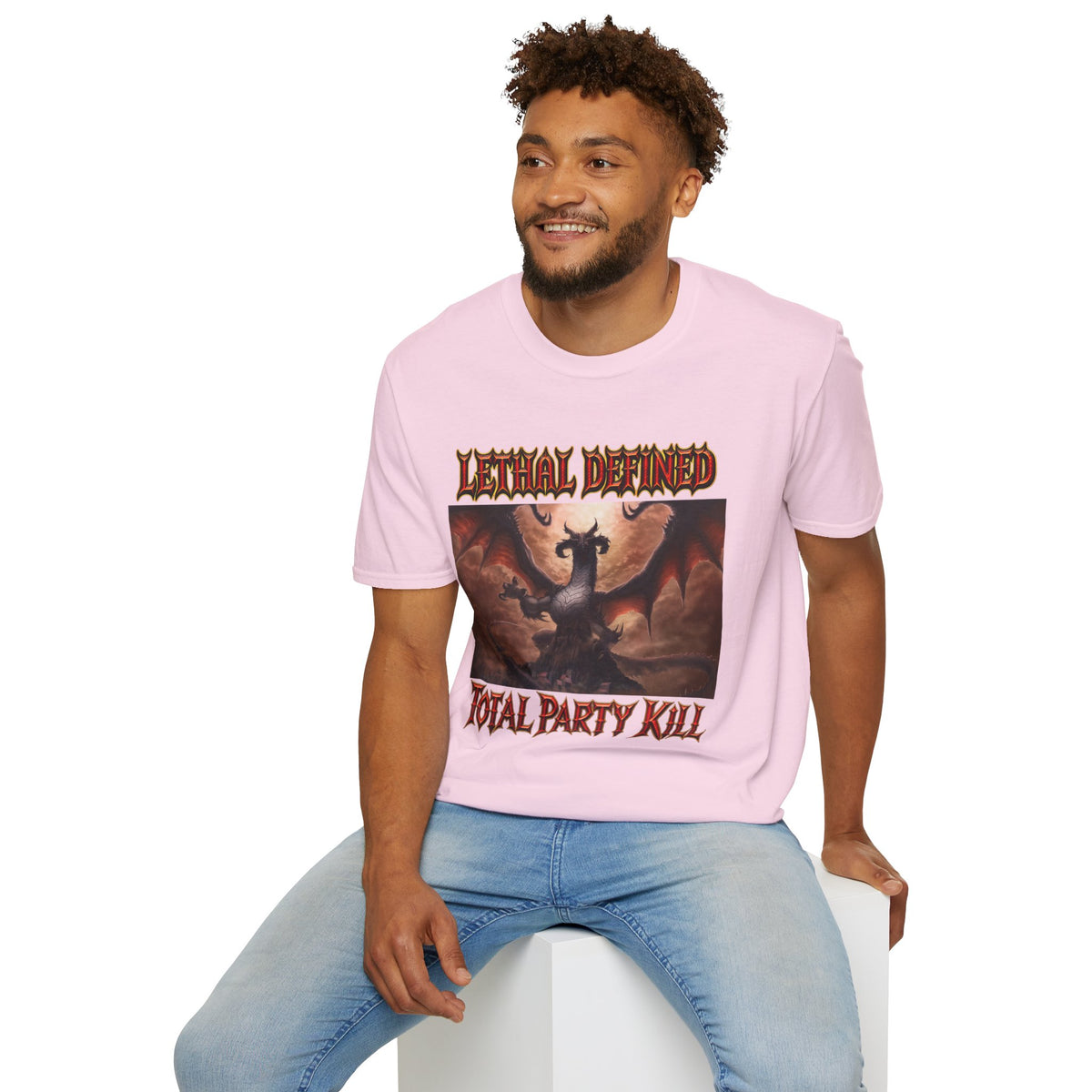 T-Shirt — Lethal Defined 'Total Party Kill' Dragon RPG Gaming Tee