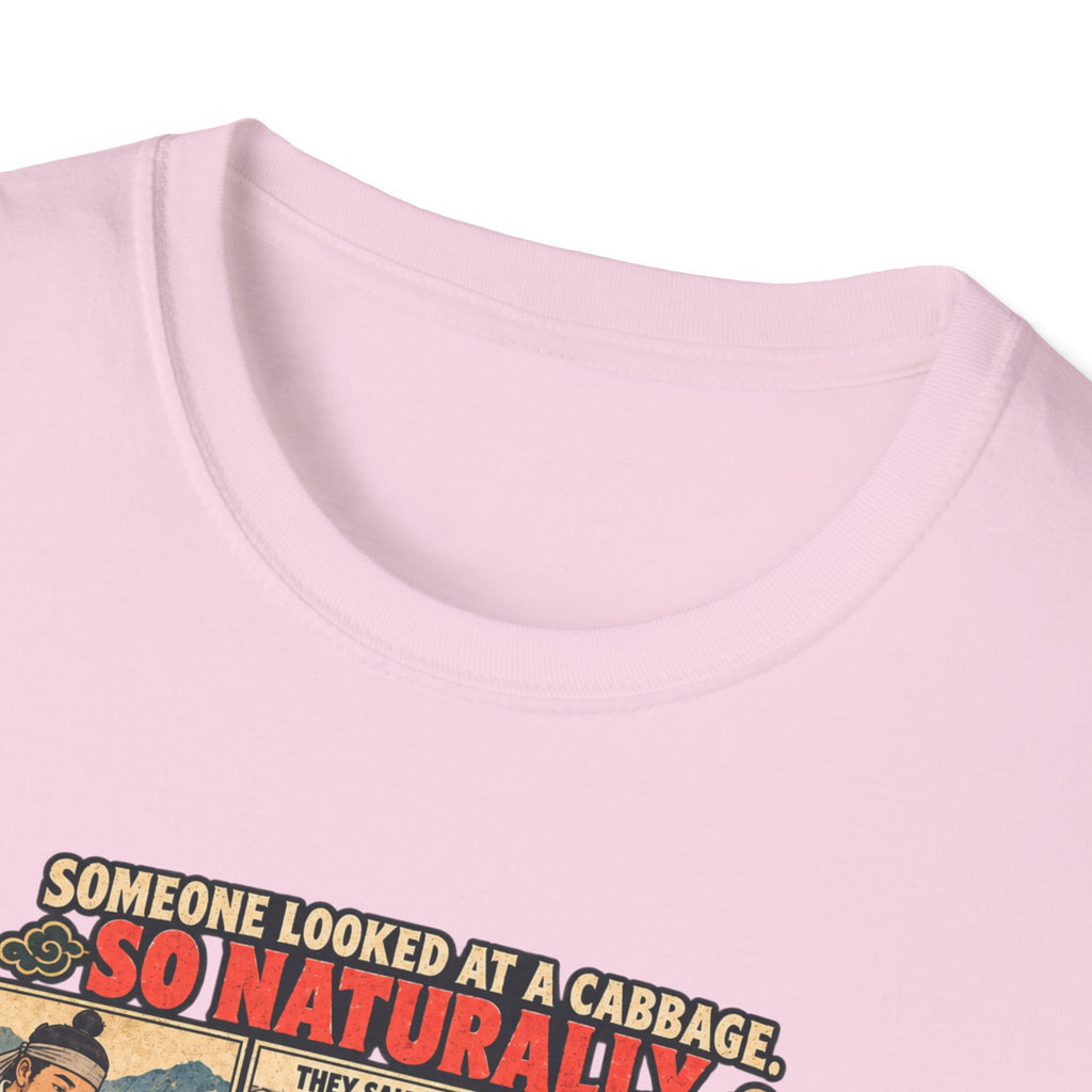 Kimchi Comic Panel T-Shirt | Retro Food Illustration, Korean Cuisine
