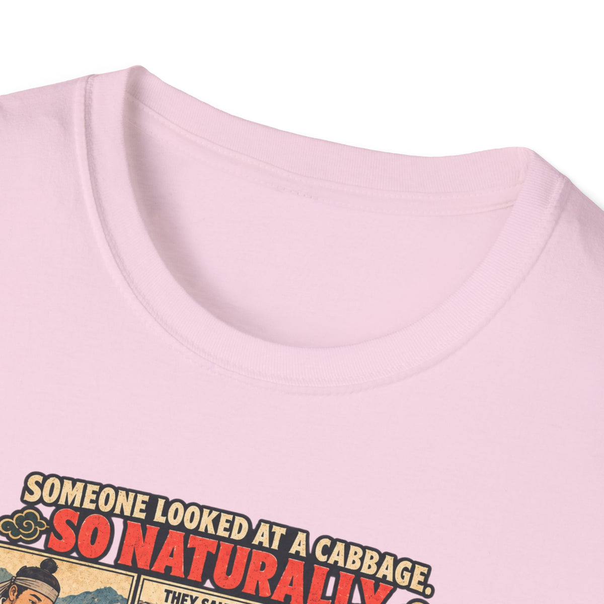 Kimchi Comic Panel T-Shirt | Retro Food Illustration, Korean Cuisine