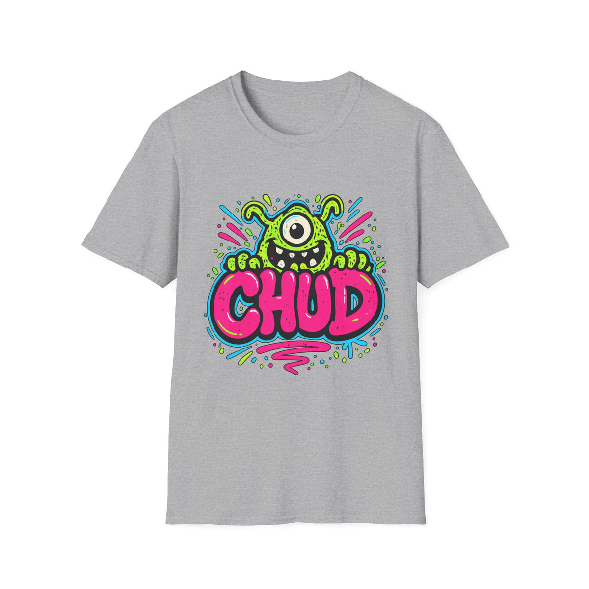 Chud Monster Graphic T-Shirt | Cute One-Eyed Alien Illustration