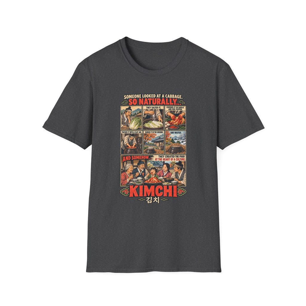 Kimchi Comic Panel T-Shirt | Retro Food Illustration, Korean Cuisine