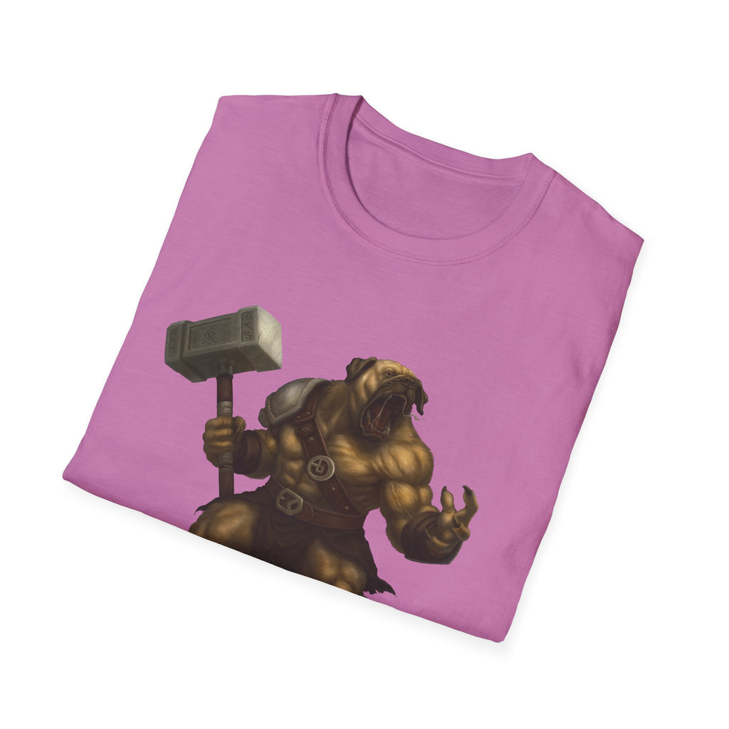 Mastiff Warrior T-Shirt — Hammer-Wielding Mastiff Graphic Tee