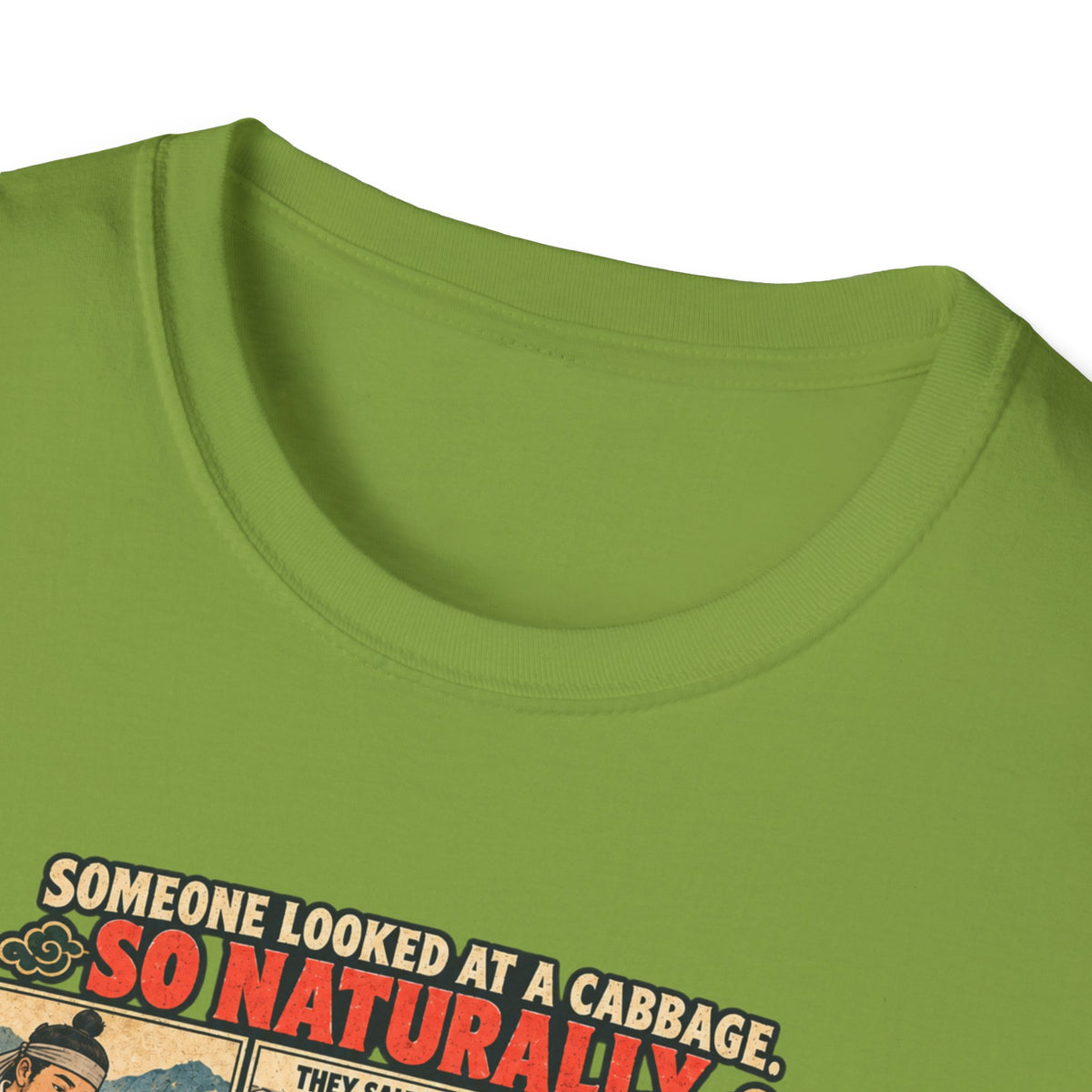 Kimchi Comic Panel T-Shirt | Retro Food Illustration, Korean Cuisine