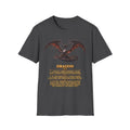 Dragon Definition T-Shirt — Fantasy Creature Illustration & Funny Dragon Traits Tee