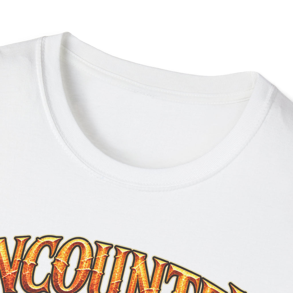 Encounter RPG T-Shirt — "Encounter (noun): The GM’s polite term for attempted murder"