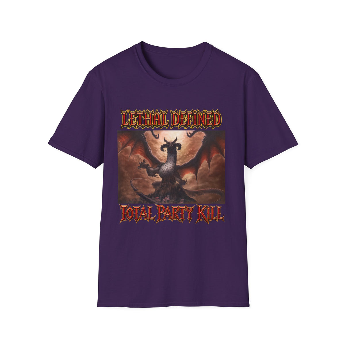 T-Shirt — Lethal Defined 'Total Party Kill' Dragon RPG Gaming Tee
