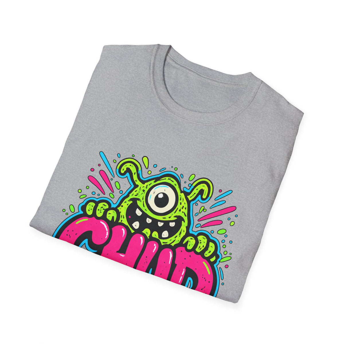 Chud Monster Graphic T-Shirt | Cute One-Eyed Alien Illustration
