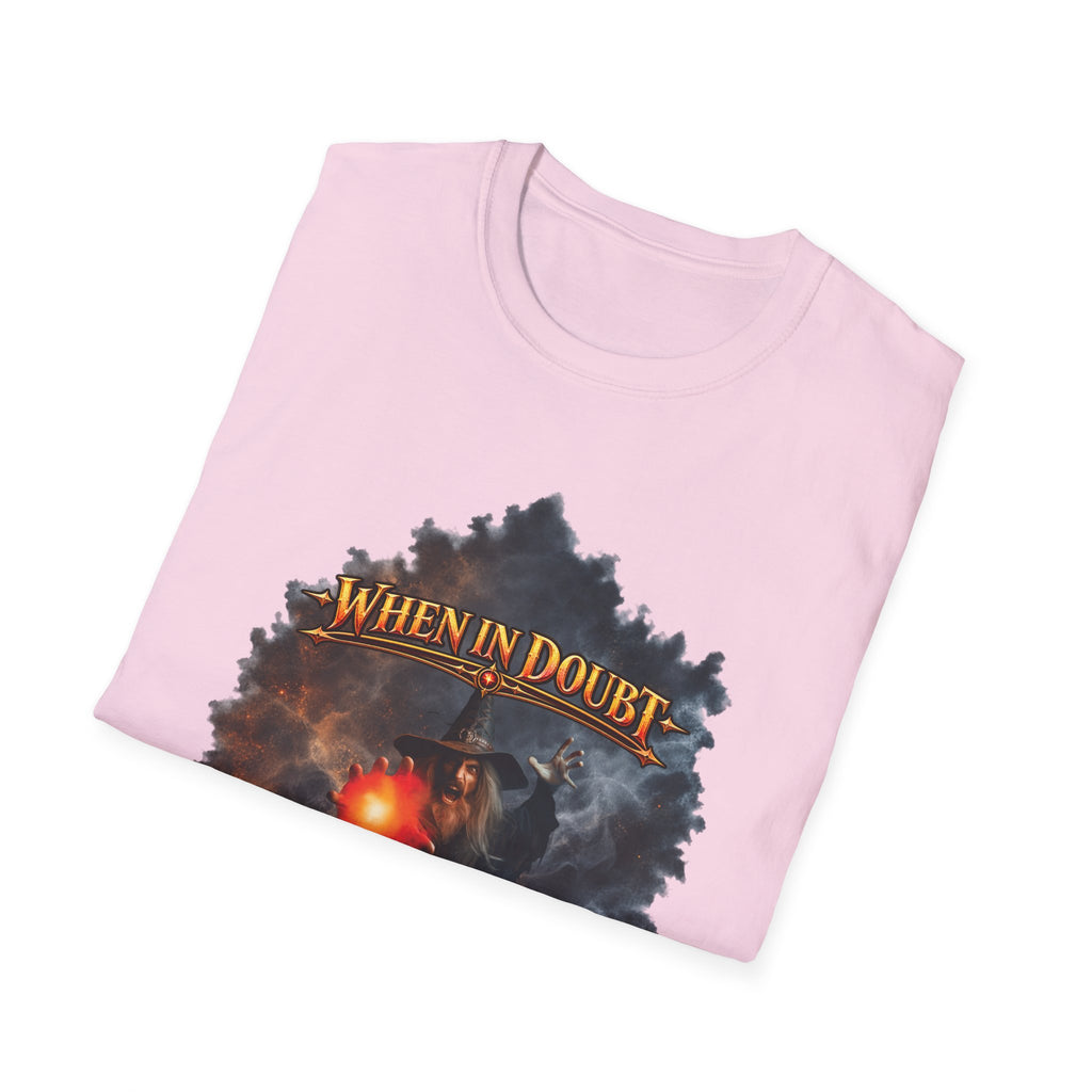 Fireball Mage T-Shirt — "When in Doubt, The Answer Is Fireball" Fantasy RPG Tee
