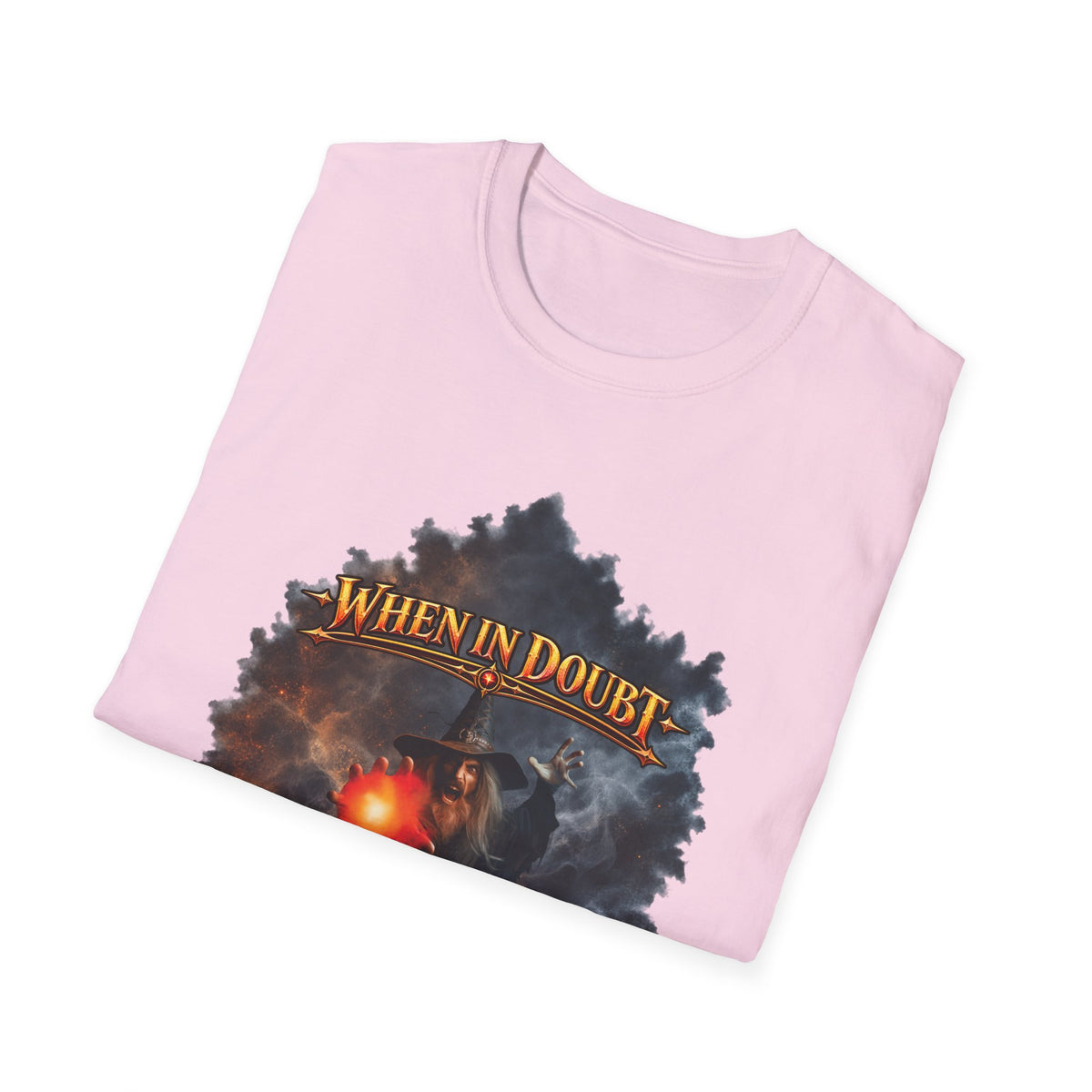 Fireball Mage T-Shirt — "When in Doubt, The Answer Is Fireball" Fantasy RPG Tee