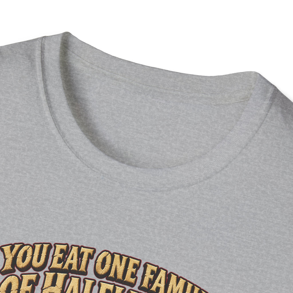 You Eat One Family of Halflings T-Shirt | Fantasy Ogre Monster RPG Design